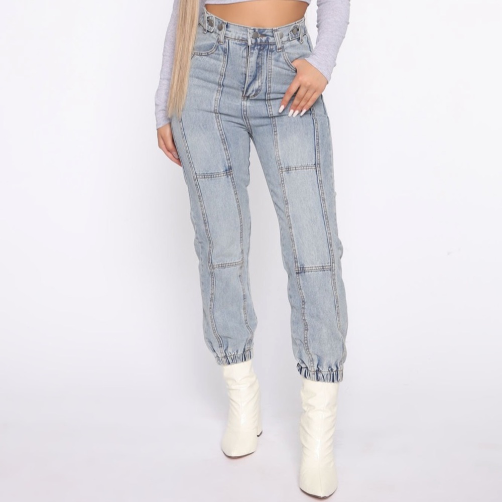 Denim joggers